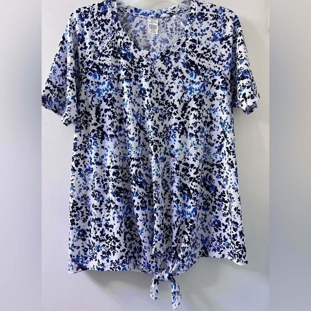 West loop Women’s tie-front tunic blouse size M